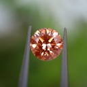 Loose Moissanite Orange Clean Round Cut 7.25 MM