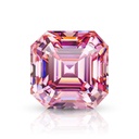 Loose Moissanite Pink Clean Asscher Cut 7.00 MM