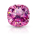 Loose Moissanite Pink Clean Cushion Cut 10.00 MM