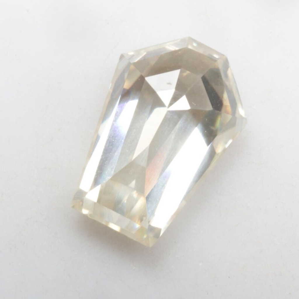 Loose Moissanite White Clean Coffin Cut 13.00 x 9.00 MM