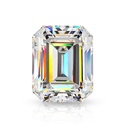 Loose Moissanite White Clean Emerald Cut 14.00 x 10.00 MM