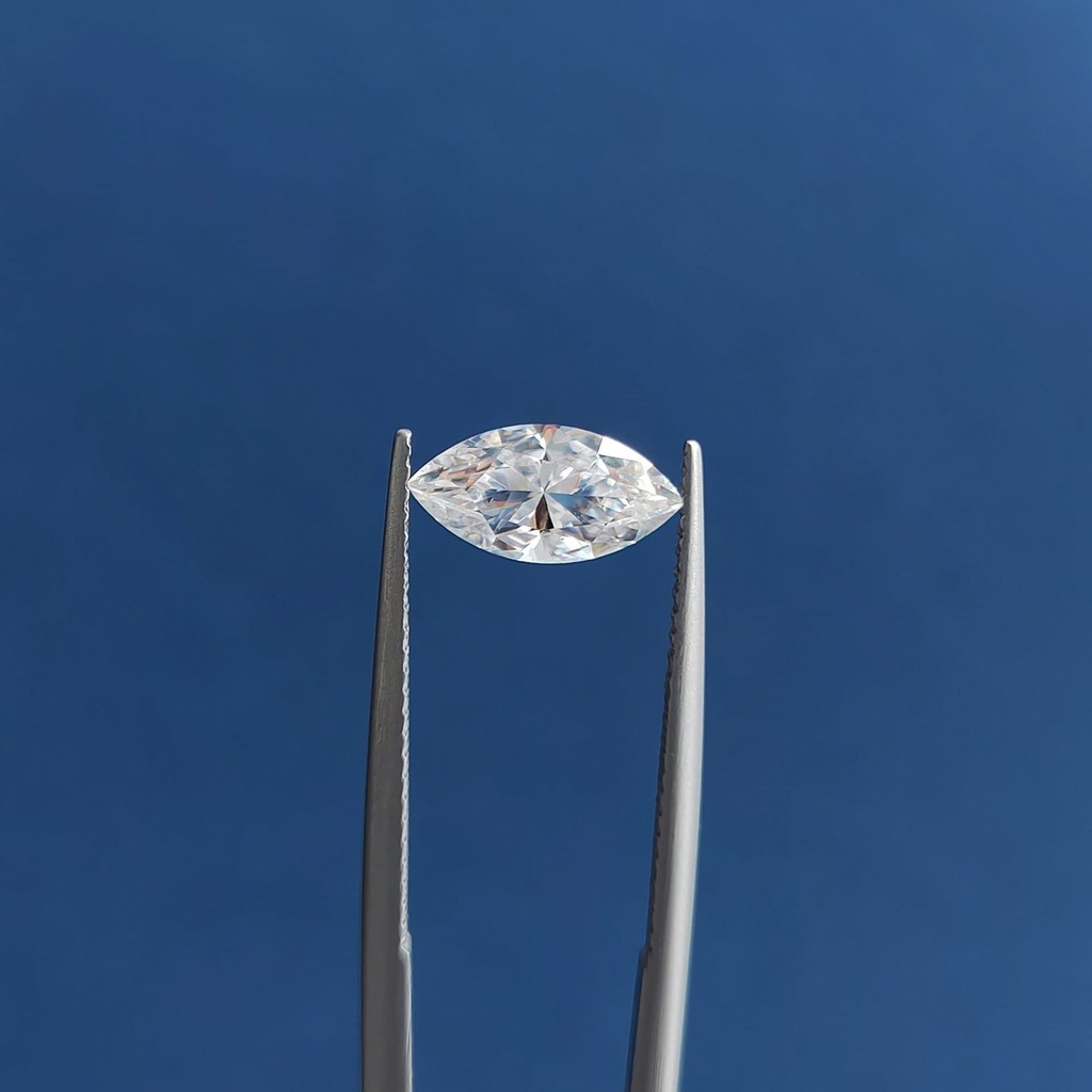 Loose Moissanite White Clean Marquise Cut 5.00 x 2.50 MM