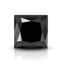 Loose Moissanite Black Clean Princess Cut 6.00 MM