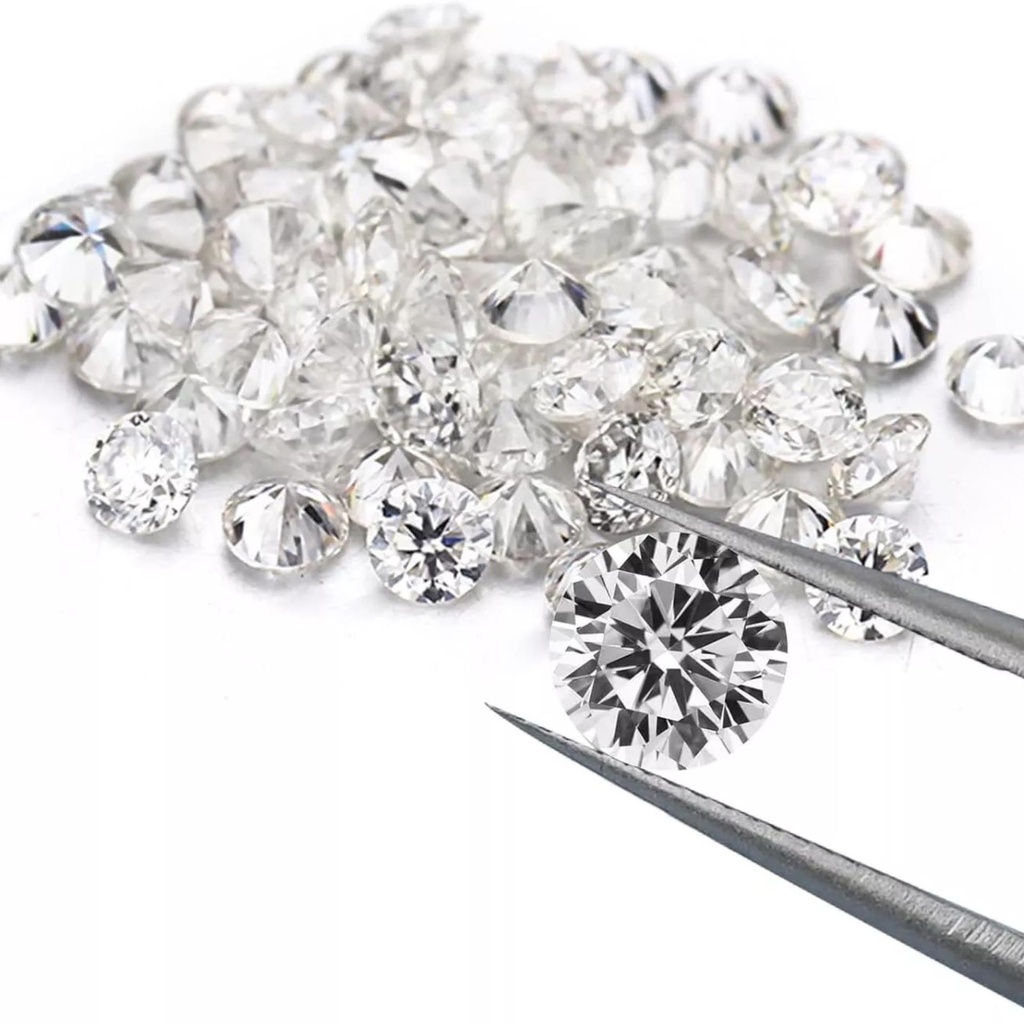 Loose Moissanite White Clean Round Cut 3.75 MM