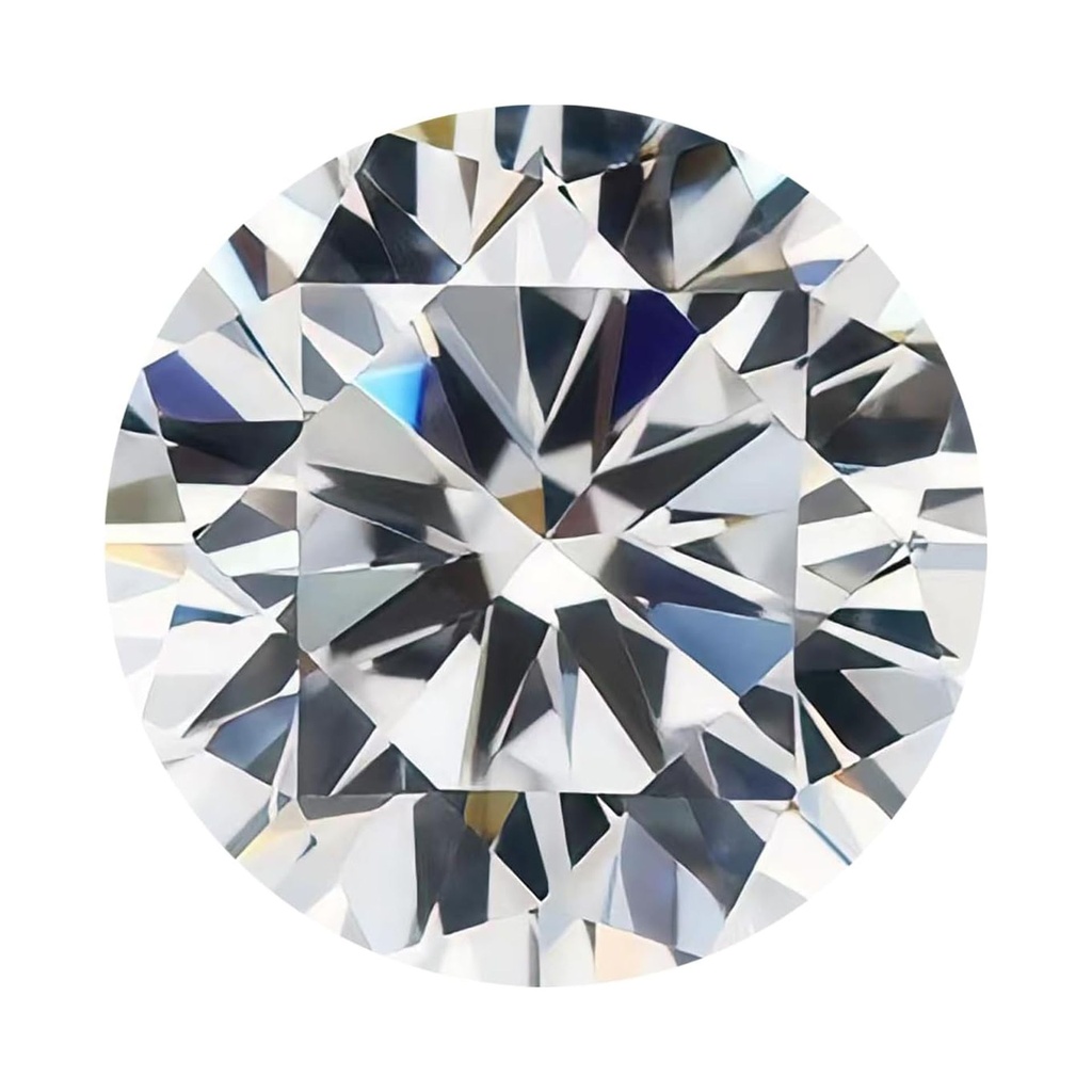 Loose Moissanite White Clean Round Cut 6.00 MM