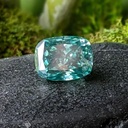 Loose Moissanite Blue Clean Elongated Cushion Cut 9.00 x 7.00 MM