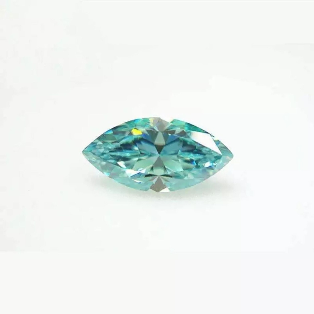 Loose Moissanite Blue Clean Marquise Cut 8.00 x 4.00 MM