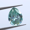 Loose Moissanite Blue Clean Pear Cut 14.00 x 10.00 MM