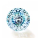 Loose Moissanite Blue Clean Portuguese Cut 8.50 MM