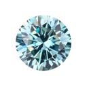 Loose Moissanite Blue Clean Round Cut 11.75 MM
