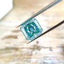 Loose Moissanite Blue Clean Square Radiant Cut 6.50 MM