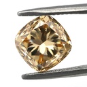 Loose Moissanite Brown Clean Cushion Cut 4.50 MM