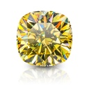 Loose Moissanite Canary Yellow Clean Cushion Cut 7.50 MM