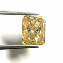 Loose Moissanite Canary Yellow Clean Radiant Cut 7.00 x 5.00 MM