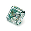 Loose Moissanite Fancy Blue Clean Asscher Cut 10.50 MM