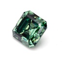 Loose Moissanite Green Clean Asscher Cut 9.00 MM