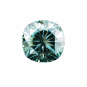 Loose Moissanite Green Clean Cushion Cut 8.50 MM