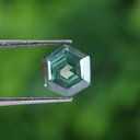 Loose Moissanite Green Clean Hexagon Cut 10.00 MM