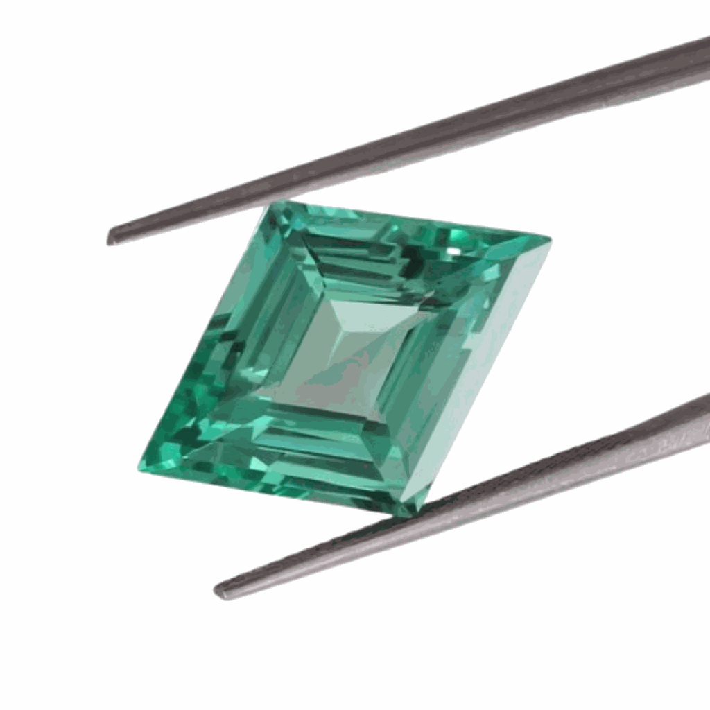 Loose Moissanite Green Clean Lozenge Cut 7.00 x 5.00 MM