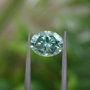 Loose Moissanite Green Clean Oval Cut 10.60 x 8.35 MM