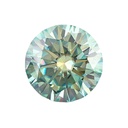 Loose Moissanite Green Clean Round Cut 14.00 MM