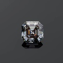 Loose Moissanite Grey Clean Asscher Cut 11.00 MM