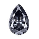 Loose Moissanite Grey Clean Pear Cut 12.00 x 8.00 MM