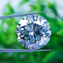 Loose Moissanite Ice Blue Clean Round Cut 14.00 MM