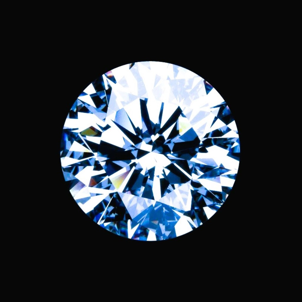 Loose Moissanite Ice Blue Clean Round Cut 3.00 MM - 1