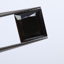 Loose Moissanite Jet Black Clean Princess Cut 10.00 MM