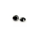 Loose Moissanite Jet Black Clean Round Cut 4.25 MM