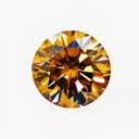 Loose Moissanite Light Brown Clean Round Cut 4.50 MM