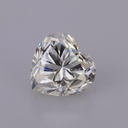 Loose Moissanite Off White Clean Heart Cut 5.50 MM