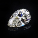 Loose Moissanite Off White Clean Pear Cut 6.70 x 4.00 MM