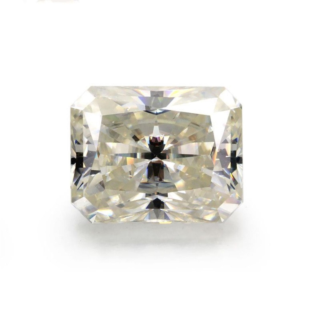 Loose Moissanite Off White Clean Radiant Cut 10.00 x 7.00 MM