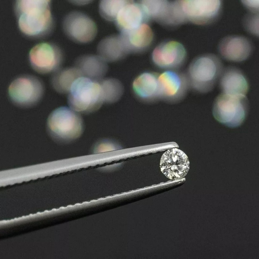 Loose Moissanite Off White Clean Round Cut 4.00 MM