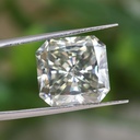 Loose Moissanite Off White Clean Square Radiant Cut 9.00 MM