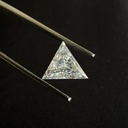 Loose Moissanite Off White Clean Triangle Cut 11.00 MM