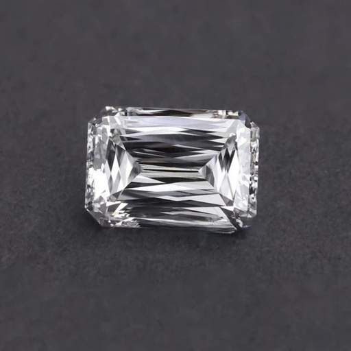 [MO16699] Loose Moissanite White Clean Criss Cut Emerald 10.00 MM X 8.00 MM