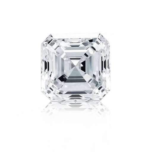 [MOASWH1_7.5] Loose Moissanite White Clean Asscher Cut 7.50 MM