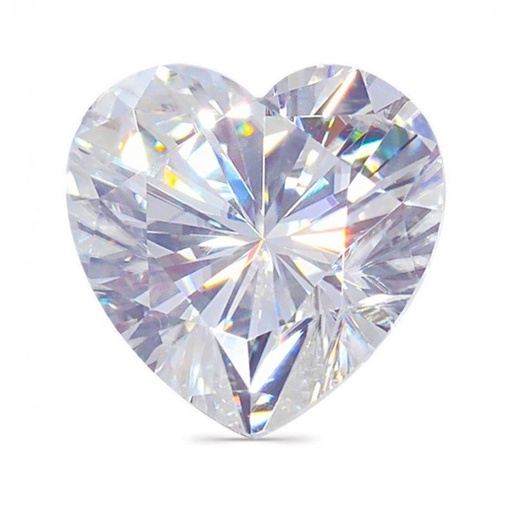 [MOHEWH1_9] Loose Moissanite White Clean Heart Cut 9.00 MM