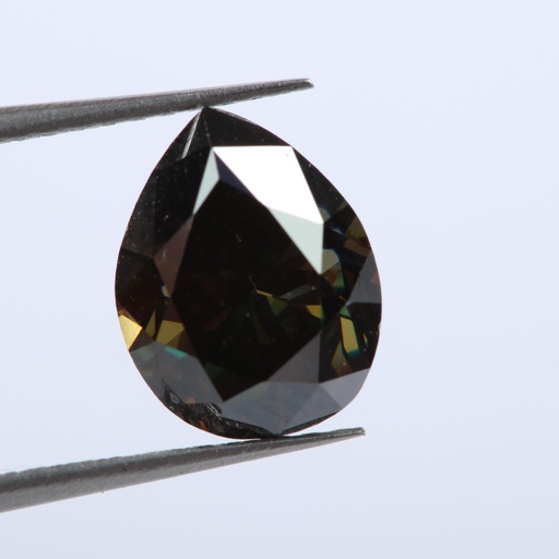 [MOPEBLK1_6x4] Loose Moissanite Black Clean Pear Cut 6.00 x 4.00 MM