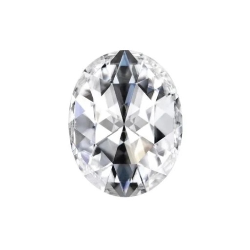 [MOROVWH1_10x8] Loose Moissanite White Clean Rose Cut Oval 10.00 x 8.00 MM
