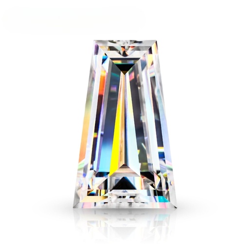 [MOTBWH1_4x2] Loose Moissanite White Clean Tapered Baguette Cut 4.00 x 2.00 MM