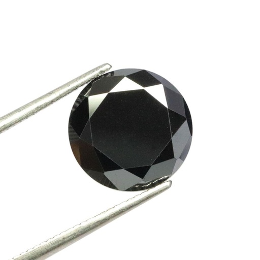 Loose Moissanite Black Clean Round Cut 13.25 MM 