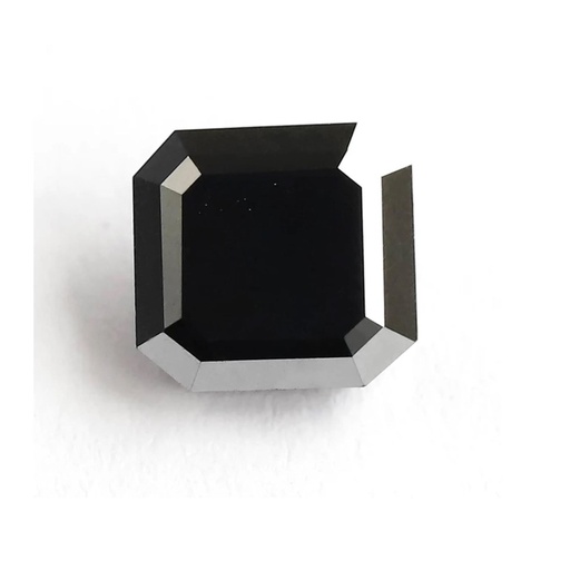 Loose Moissanite Black Clean Square Radiant Cut 10.00 MM