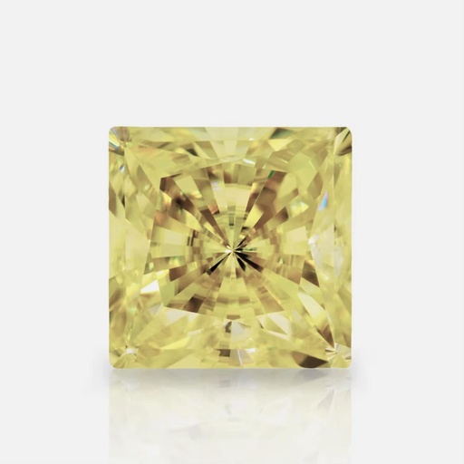 Loose Moissanite Canary Yellow Clean Princess Cut 4.50 MM
