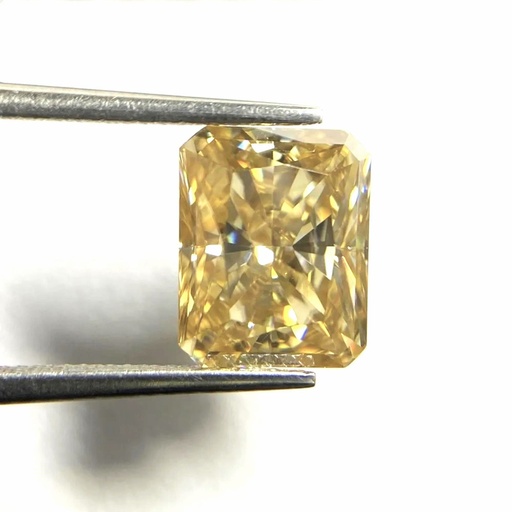 Loose Moissanite Canary Yellow Clean Radiant Cut 10.00 x 7.00 MM