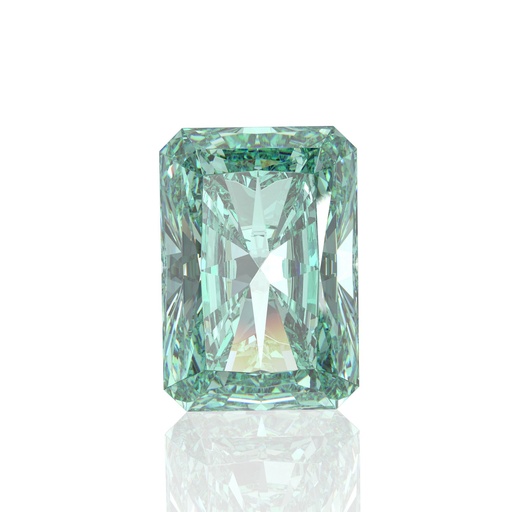Loose Moissanite Green Clean Radiant Cut 12.00 x 10.00 MM