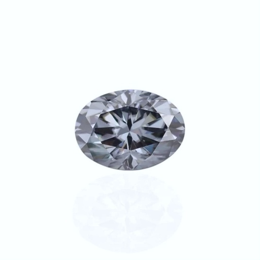 Loose Moissanite Grey Clean Oval Cut 10.00 x 8.00 MM